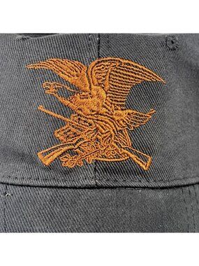 Men's NRA Eagle Est. 1871 Patriotic Black Hook & Loop  Strapback Hat Cap